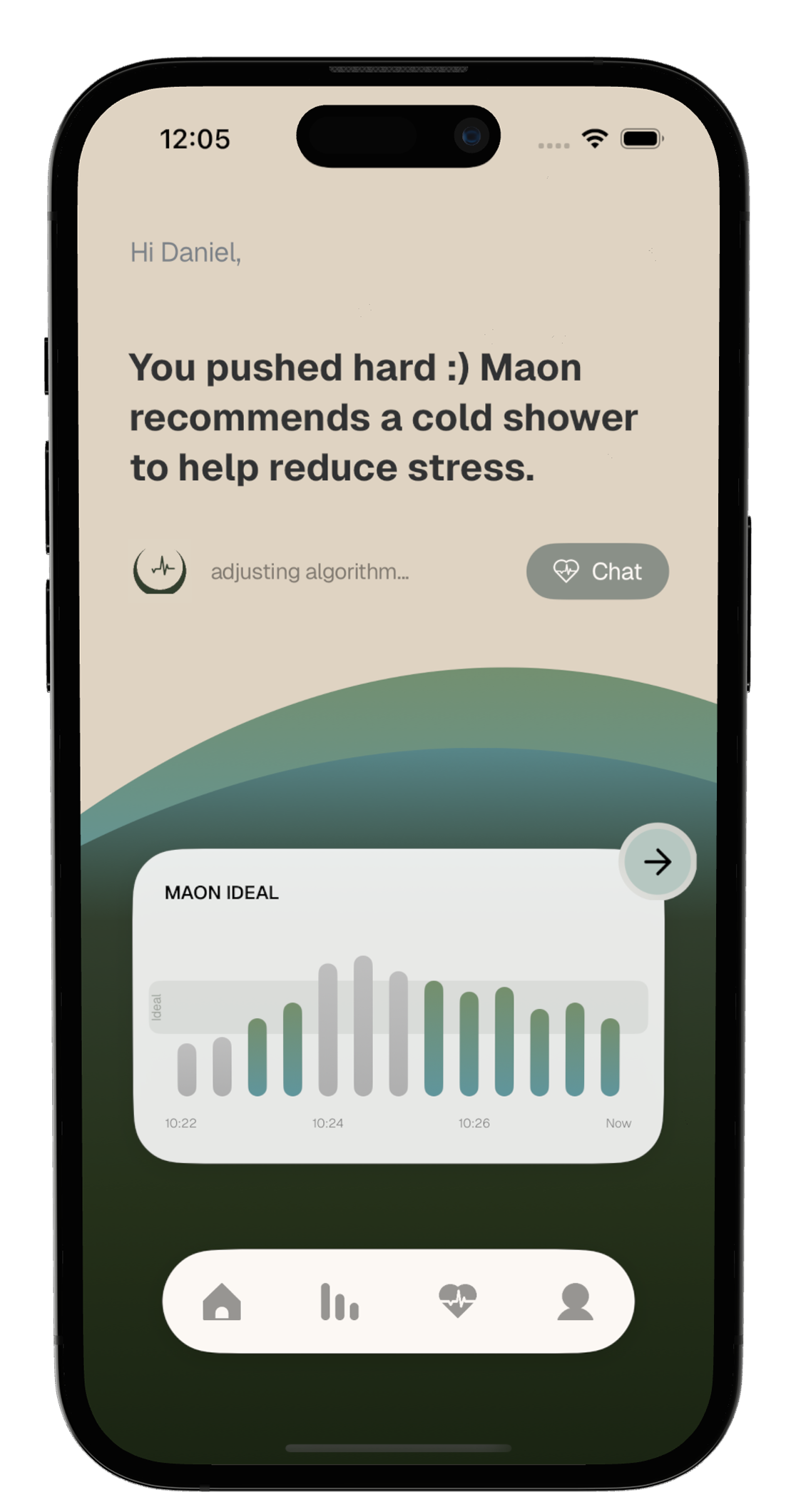 Maon app interface